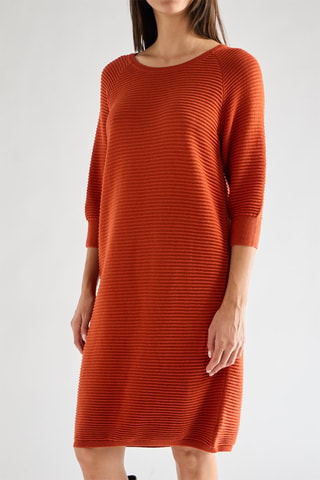 Vestido-camisola Mozart - Vermelho-tijolo