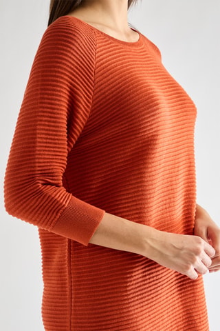 Vestido-camisola Mozart - Vermelho-tijolo
