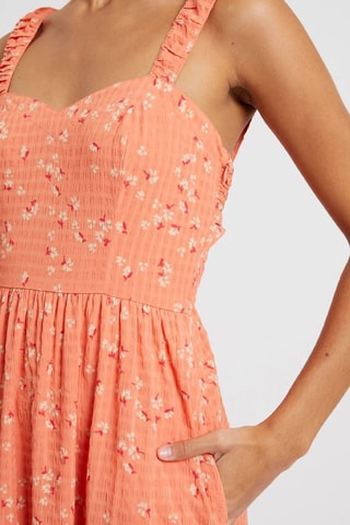 Vestido médio Erin - Coral