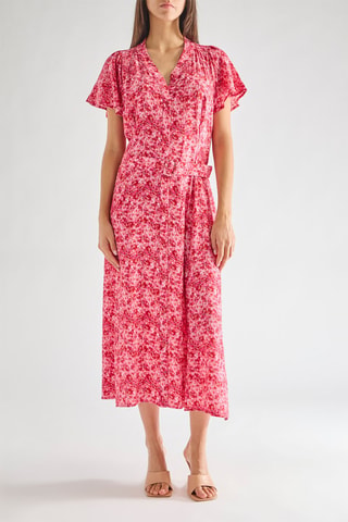 Vestido comprido Cass - Rosa