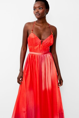 Vestido comprido Darryl - Vermelho