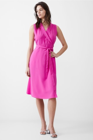 Vestido traçado Sleeveless - Rosa