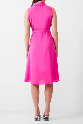 Vestido traçado Sleeveless - Rosa