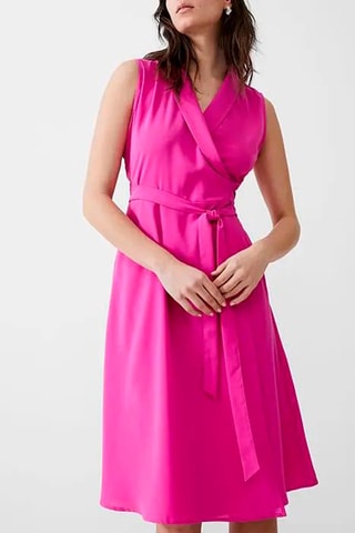 Vestido traçado Sleeveless - Rosa