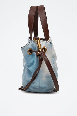Handtas tie and dye Piccio - Hemelsblauw - Blauw en bruin