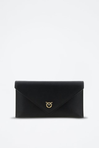 Kalfsleren Clutch - Zwart