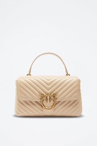 Nappa Schapenleren Schoudertas - Beige