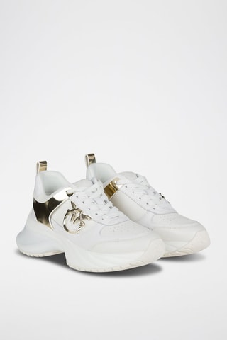 Sneakers Wit en Goudkleurig