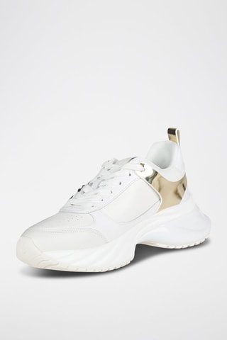 Sneakers Wit en Goudkleurig