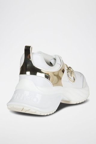 Sneakers Wit en Goudkleurig