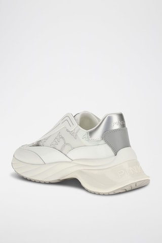 Kalfsleren Platform Sneakers - Wit