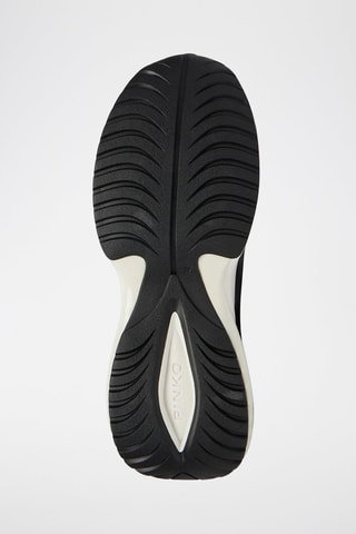 Kalfsleren Platform Sneakers - Zwart