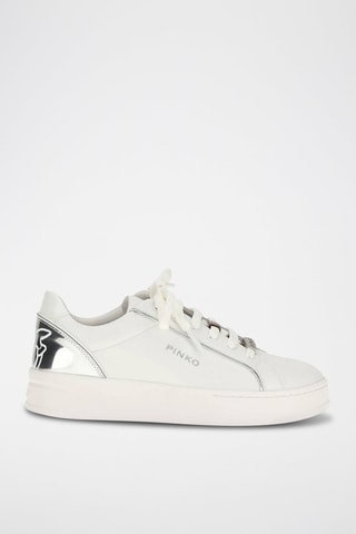 Leren Platform Sneakers - Wit