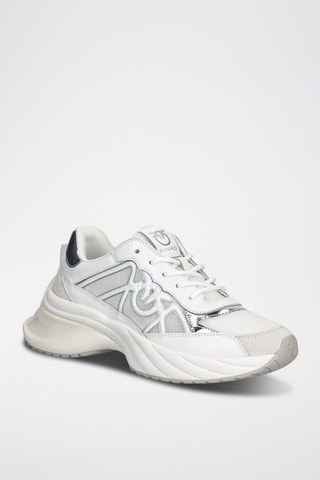 Leren Platform Sneakers - Wit