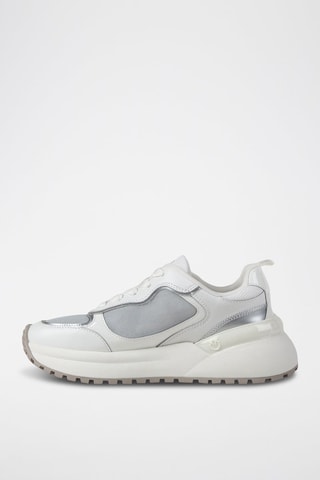 Kalfsleren Sneakers - Lichtgrijs