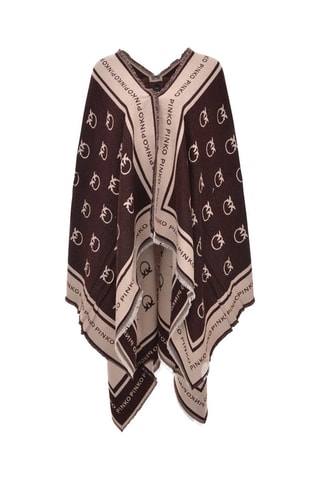 Wollen Poncho Love Bon Bon - Bordeauxrood - Rood