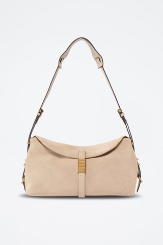 Nubuck Handtas - Beige