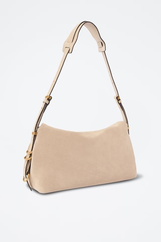 Nubuck Handtas - Beige