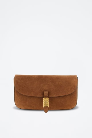 Nubuck Schoudertas - Bruin