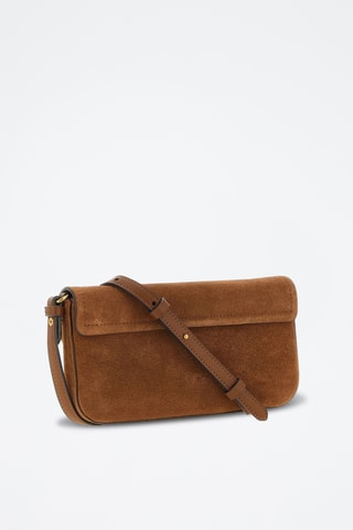 Nubuck Schoudertas - Bruin