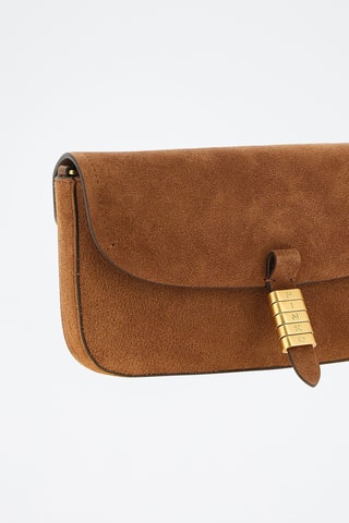 Nubuck Schoudertas - Bruin
