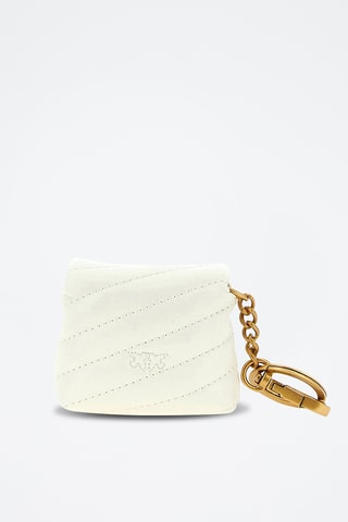 Leren Sleutelhanger - Wit
