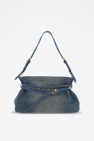 Schapenleren Schoudertas - Blauw