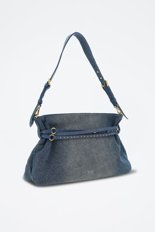 Schapenleren Schoudertas - Blauw