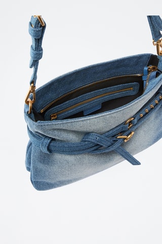 Schapenleren Handtas - Blauw 