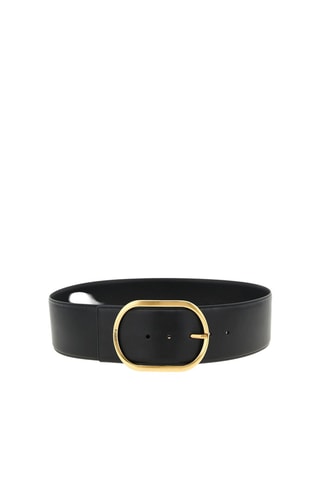 Schapenleren Riem - Zwart