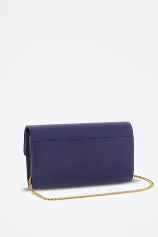 Leren Handtas    Marineblauw