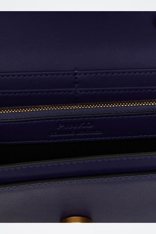 Leren Handtas    Marineblauw