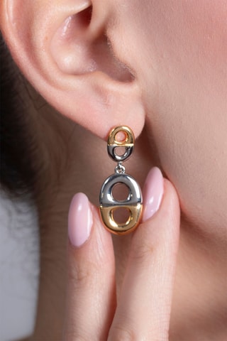 Boucles d’oreilles - Doré et argenté