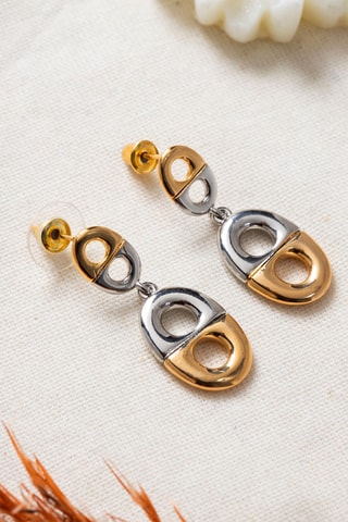 Boucles d’oreilles - Doré et argenté