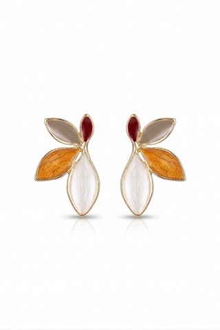 Puces - Blanc et orange