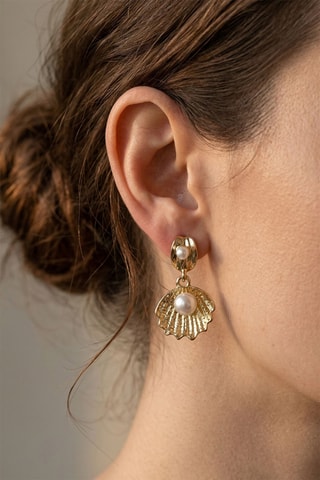 Boucles d’oreilles pendantes - Doré