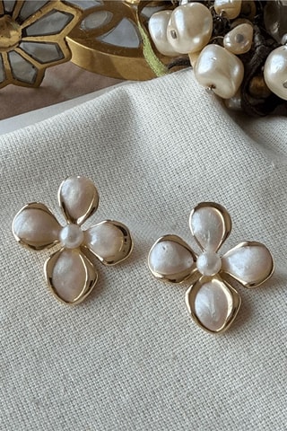 Puces - Plaqué or jaune