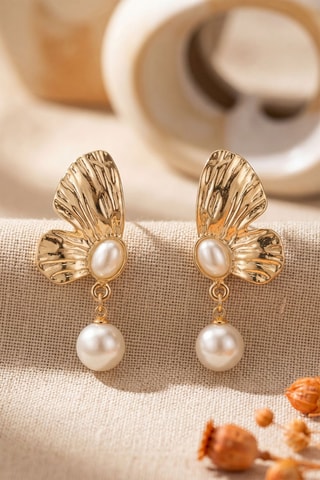 Boucles d’oreilles pendantes - Doré