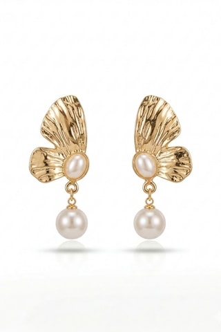 Boucles d’oreilles pendantes - Doré
