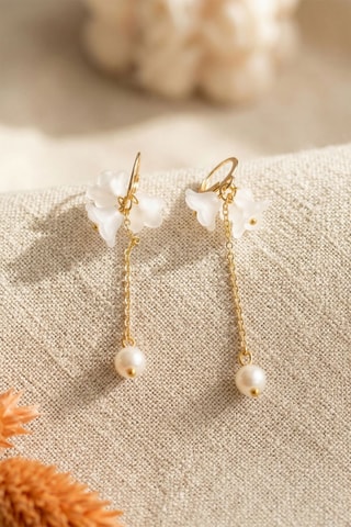 Boucles d’oreilles pendantes - Doré