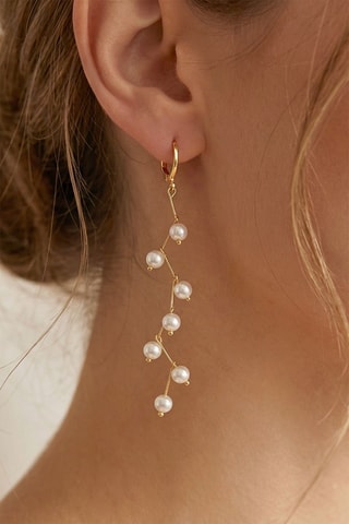 Boucles d’oreilles pendantes - Doré