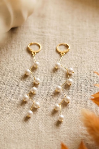 Boucles d’oreilles pendantes - Doré