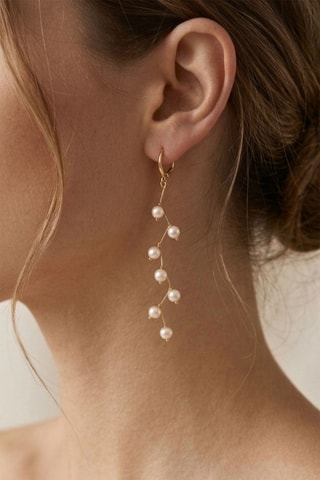 Boucles d’oreilles pendantes - Doré