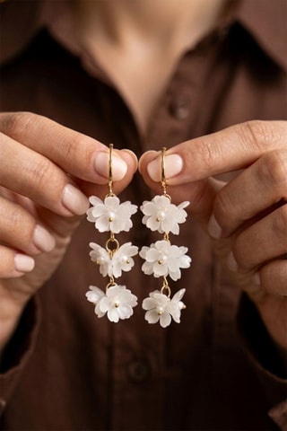 Boucles d’oreilles pendantes - Doré