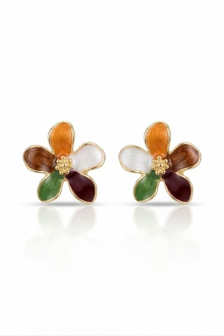 Puces - Blanc et orange