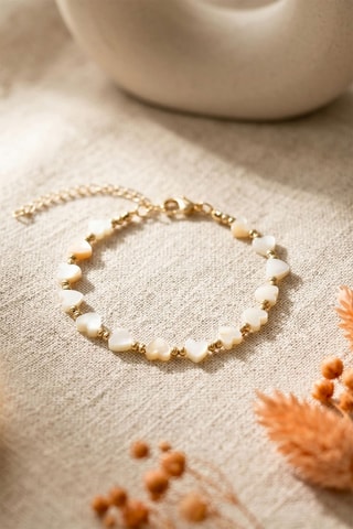 Bracelet - Doré et blanc
