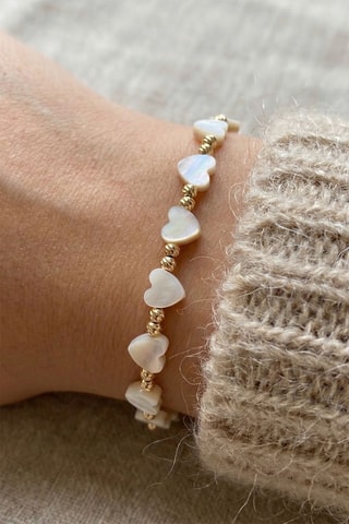 Bracelet - Doré et blanc