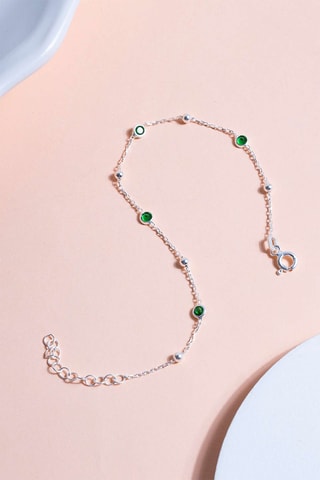 Gourmette - Argent et zircons