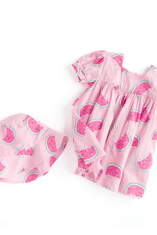Robe et bob - Rose poudré
