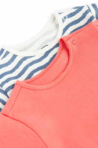 2 robes - Corail et bleu marine